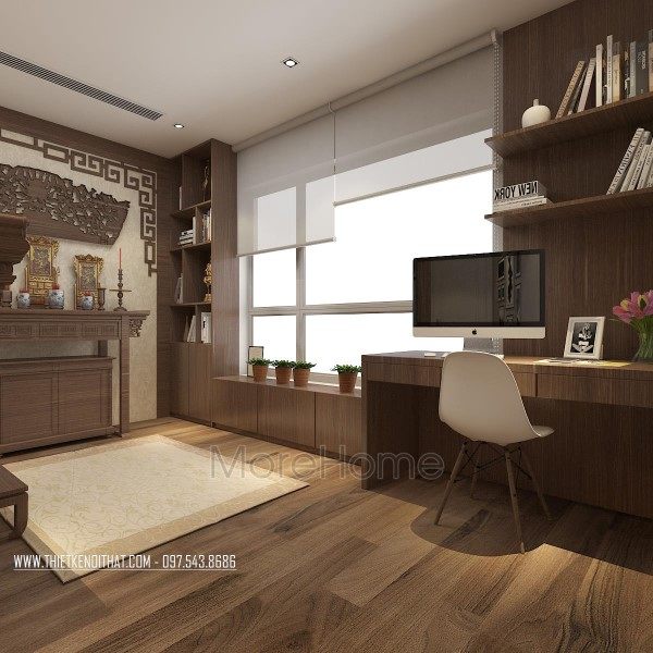 Khu vực làm việc chung cư ParkHill